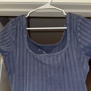 Women's Blue Striped Top
